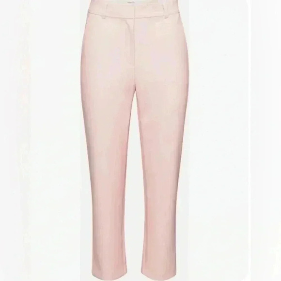 Aritzia Babaton Vegan leather Command Pants in Poetic pink Size 8 NWOT - Picture 10 of 10